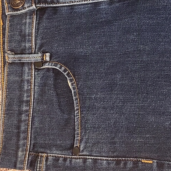 Rag & Bone High Rise Slim Straight Leg Jeans in Dark Paz - Picture 2 of 10